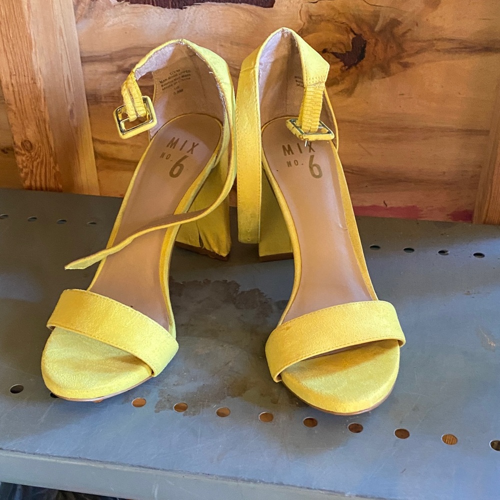 Mix No. 6 Bright Yellow Heels